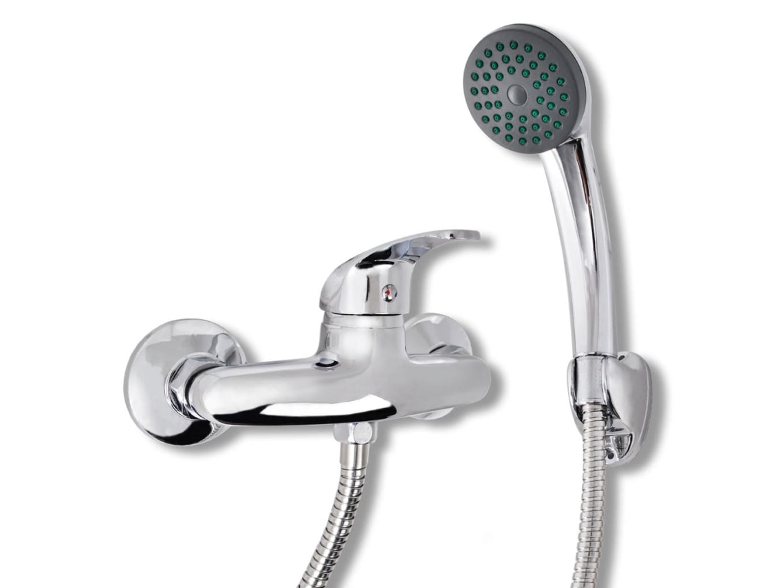 Conjunto Chuveiro Torneira Monocomando Cromado DKD HOME DECOR