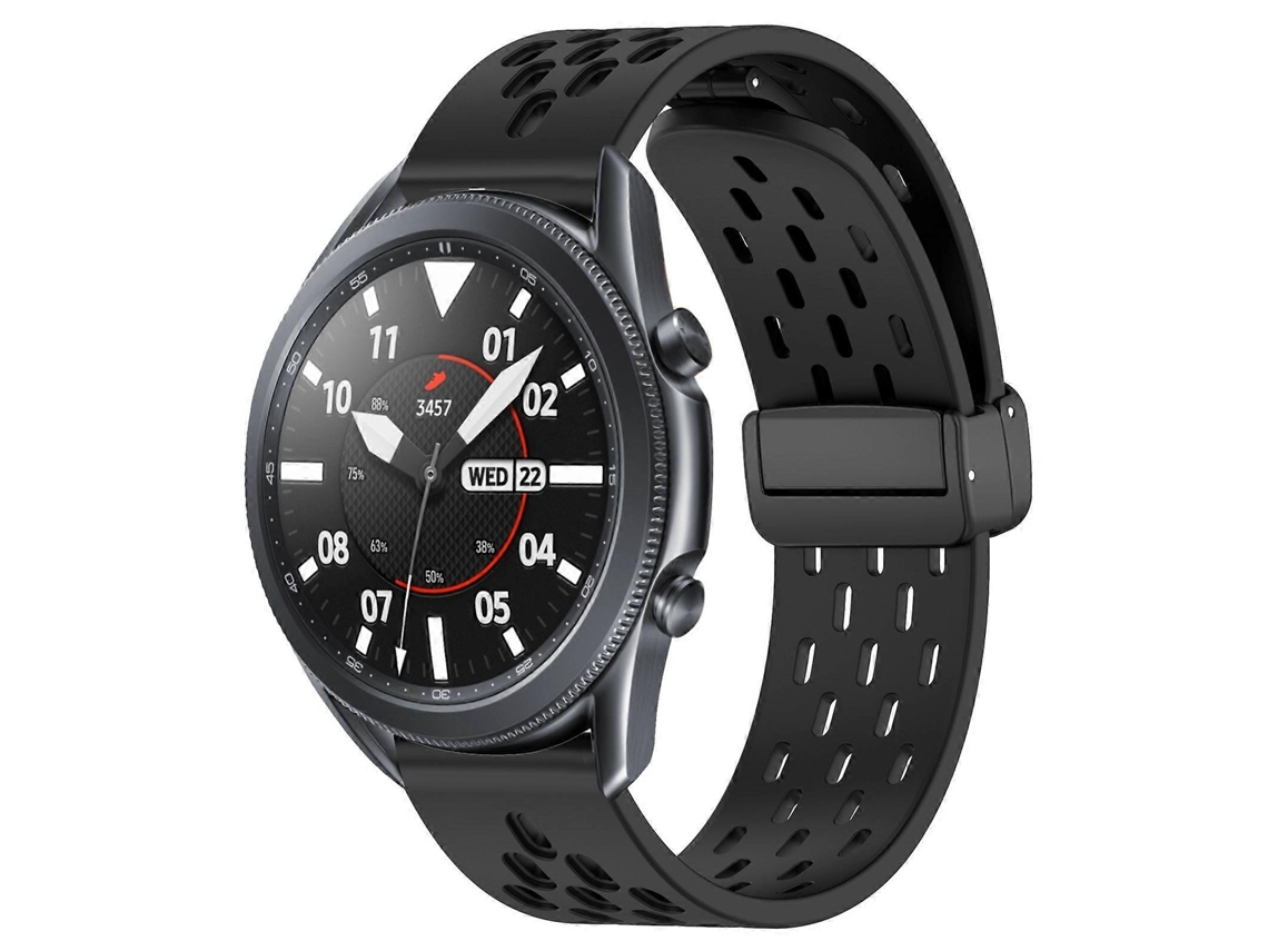 Pulseira De Silicone Dobrável De 22 Mm Com Fecho Magnético