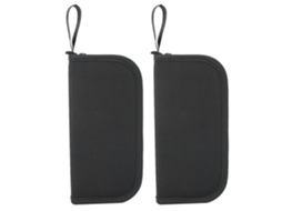 Conjunto de 2 bolsas multifuncionais com zíper para armazenamento de ferramentas de reparo de relógios.