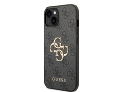 Capa para iPhone 15 GUESS Pele Sintética Preto