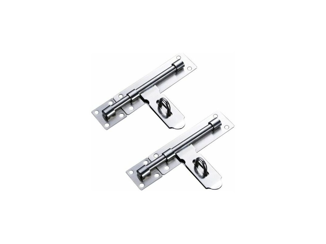 Fechadura Deslizante De Duas Peças, Aço Inoxidável Com Furo Para Cadeado, Porta, Quarto, Banheiro