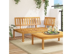 Sofá De Canto Em Paletes Para Jardim Madeira De Acácia Maciça Dkd Home Decor