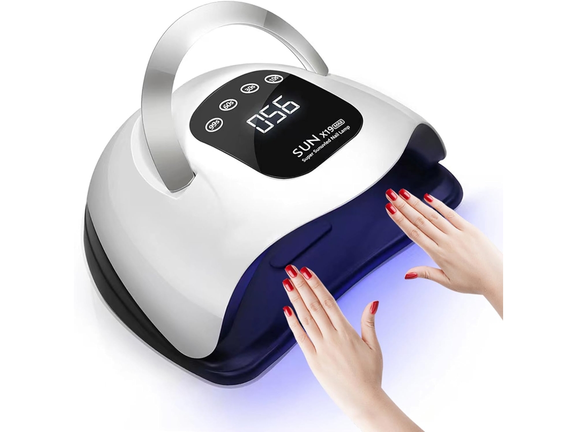 Lâmpada Uv Para Unhas Com Lcd, Sensor Infravermelho E Base Removível