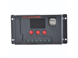 Controlador de Carga Solar para Painel Fotovoltaico Sistema Bateria de Lítio 12v/24v 20a
