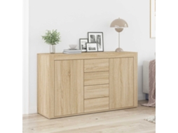 Vidaxl Buffet Carvalho Sonoma 120 X 36 X 69 Cm Derivados De Madeira