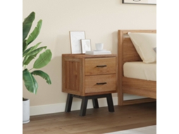 Vidaxl Mesa-de-cabeceira Com Gaveta Natural 40 X 35 X 55 Cm