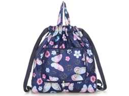 Mochila Dobrável de Grande Capacidade para Compras e Viagens, Impermeável e com Cordão. GOKOCO