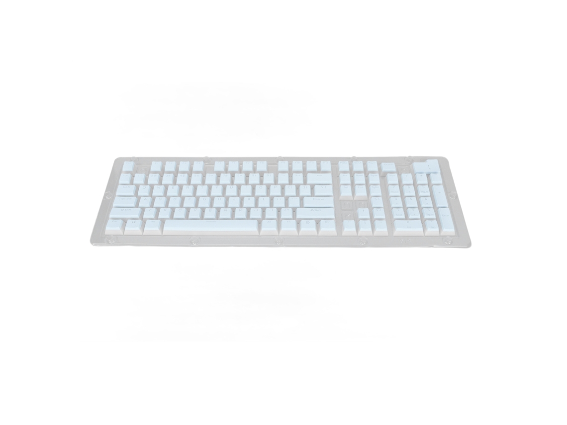 Pbt Camada Dupla 2 Cores 108 Keycaps Para Teclados Mecânicos 61 87 104 108 Azul