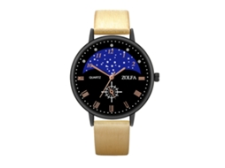 Reloj De Cuarzo Clásico Fashion Estilo Empresarial Pareja Unisex Regalo (oro)