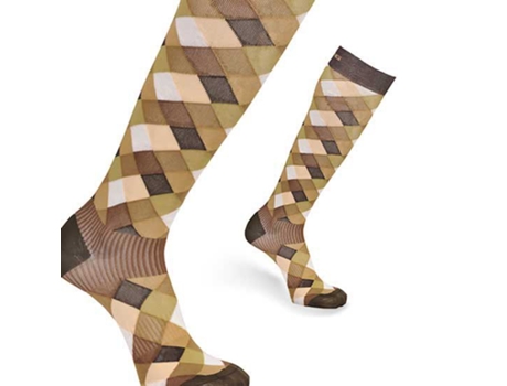 Meias Altas Abstract Fashion Tech Castanho EU 39-42 SPRING REVOLUTION 2.0