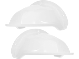 Conjunto De 2 Capas Protetoras Brancas Em Abs Para Câmeras Externas, Resistente À Água E Fáceis De Instalar