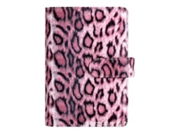 A6 Leopard Macaron Spiral Budget Notebook For Cash Tracking, Finance Journal Pink Leopard Cover