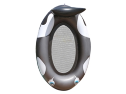 Boia Inflável De Baleia Para Piscina, Feita De Pvc, Espreguiçadeira Inflável Para Piscina, Rede Para Piscina Com Encosto E Fundo De Tela.