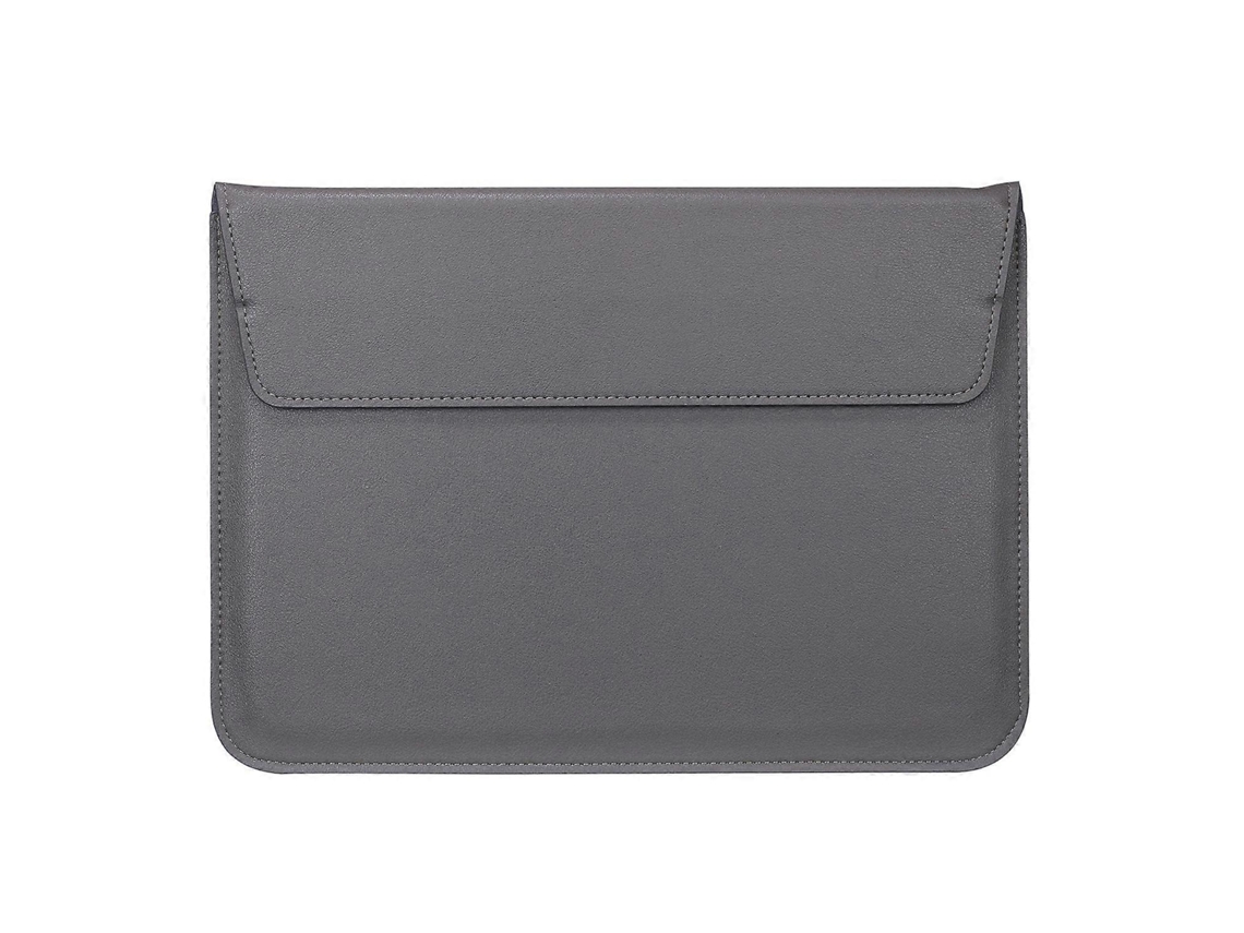 Bolsa Para Laptop Em Couro Sintético Estilo Envelope Para Macbook Air 13,3 Polegadas/ipad Pro 12.9 Cinza Brilvibera