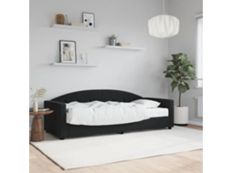 Vidaxl Sofá cama com Colchão 80x200 Cm Veludo Preto