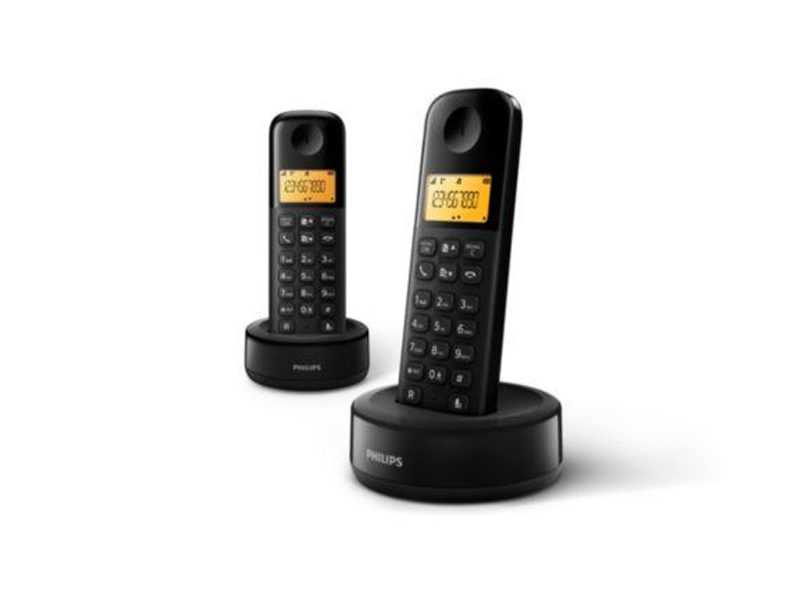 Telefone Fixo PHILIPS D1602B Preto