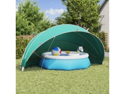 Vidaxl Cúpula De Piscina 592 X 590 X 275 Cm Verde Do Mar