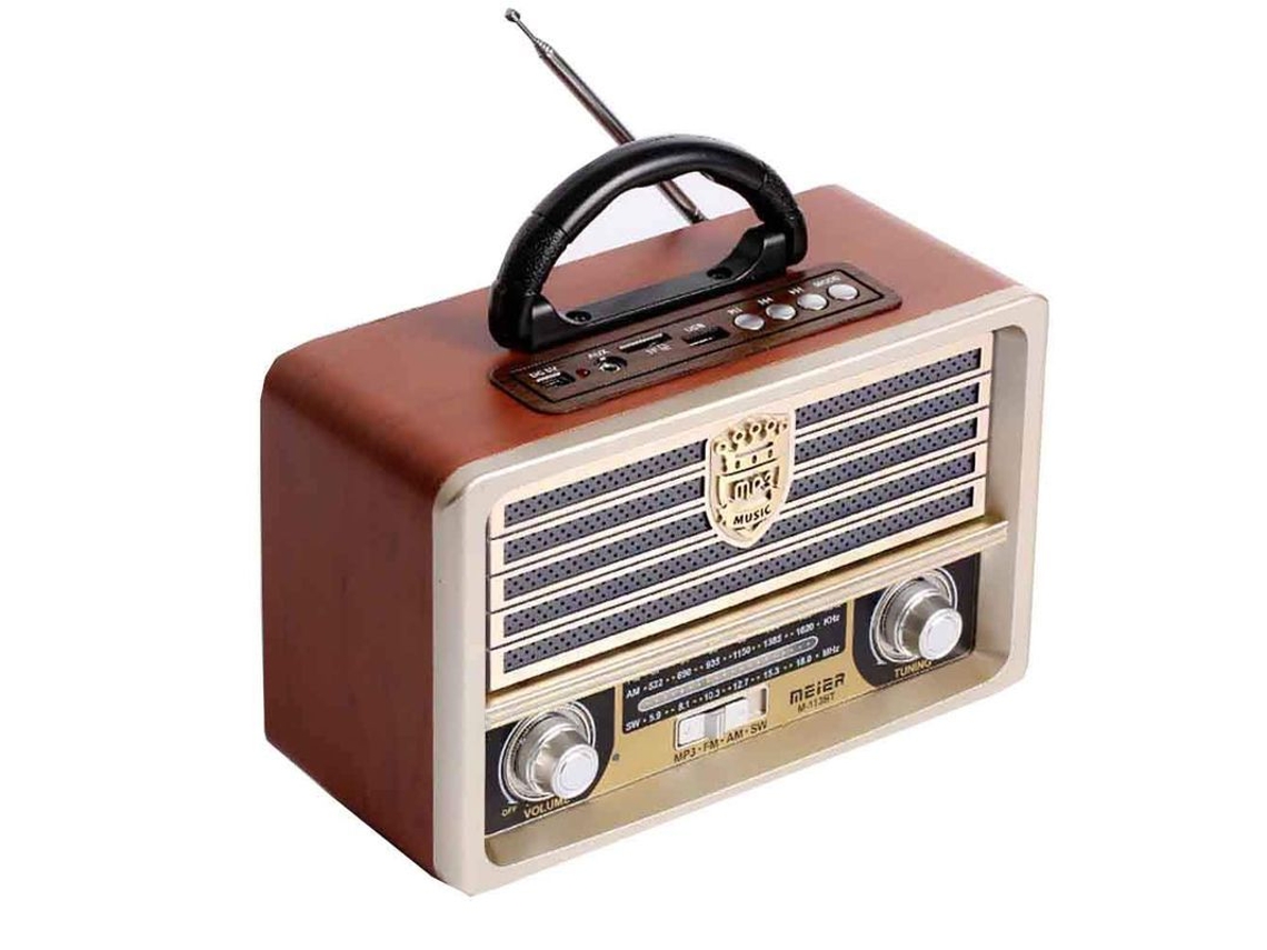 2026-radio Retro De Madera Am Sw Fm Com Alto-falante Bluetooth 4.0 Estilo Vintage