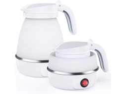 Chaleira elétrica dobrável de silicone padrão europeu Zhe Slowmoose, chaleira portátil para chá e café com cabo de alimentação destacável