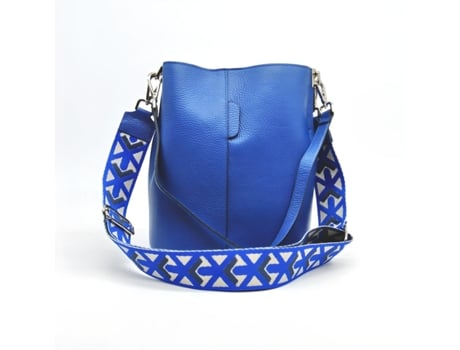 Mala Tiracolo de Mulher SOTEIRA Venezia Genuíno Pele Azul (24x27.5x16.5cm)