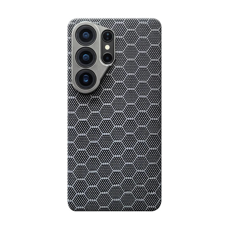 (tipo D, Galaxy S26) Capa Ultrafina Para Celular Em Fibra De Carbono E Aramida Kevlar Para Uso Profissional
