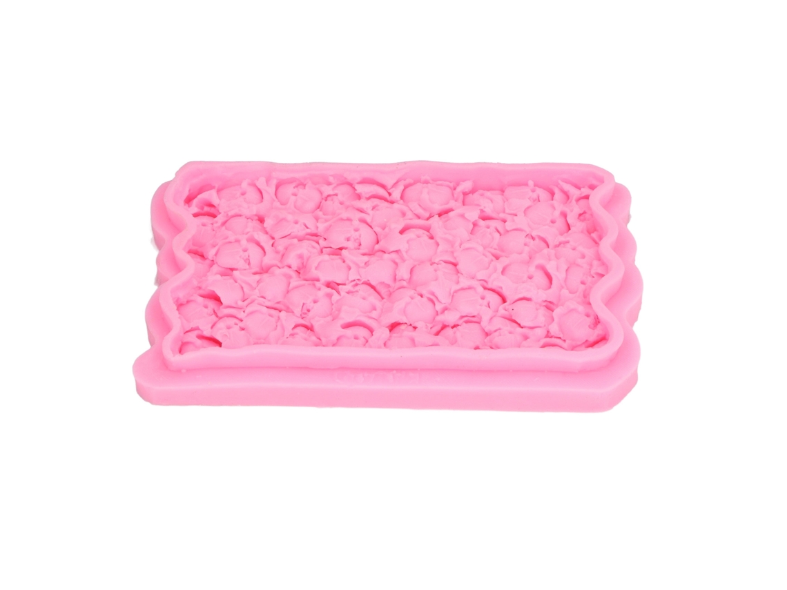 Molde De Fondant De Rosa De Silicona Para Bolos, Chocolate, Velas E Sabão, Ferramenta Prática E Durável Para Decoração Diy