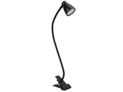 Lâmpada de Clip para Leitura com Gooseneck Ajustável, 10 Níveis de Iluminação e 3 Temperaturas de Cor