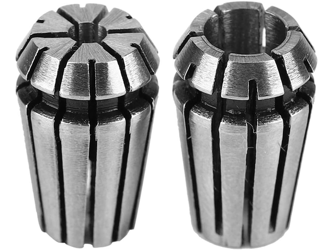 * 3 2 Peças Suporte De Mandril Cnc Aço Alta Precisão Acc 1/4 Pinça Er11 3mm
