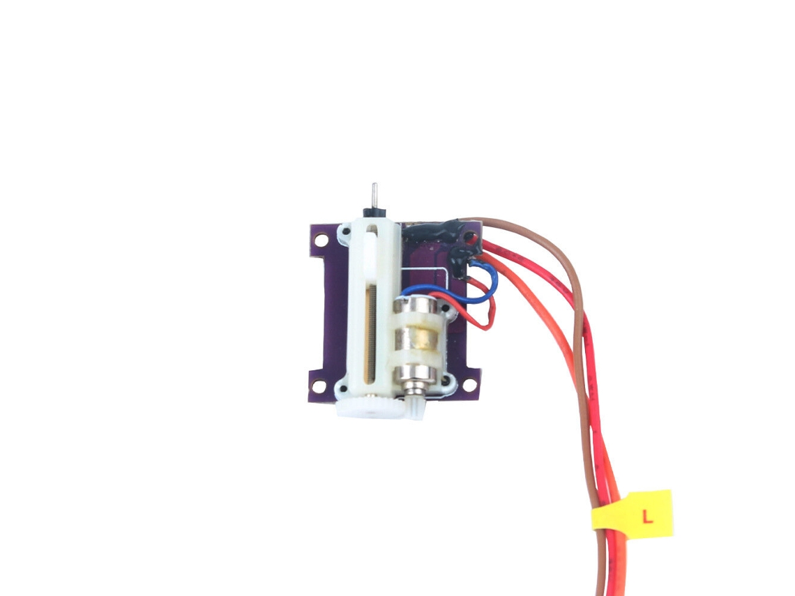 Conector Jr nº 1, Peça R nº 1,7g, Servo Digital Linear Pequeno 3P 1mm, Conector Jr/JST para Microaviões com Alça Fixa. MDUG