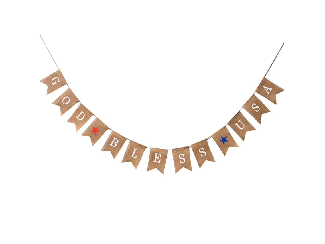 13pcs Banner de Tecido Fashion para Decoração de Festas, Forma de Cauda Bifurcada, 3m, Marrom S/MARCA