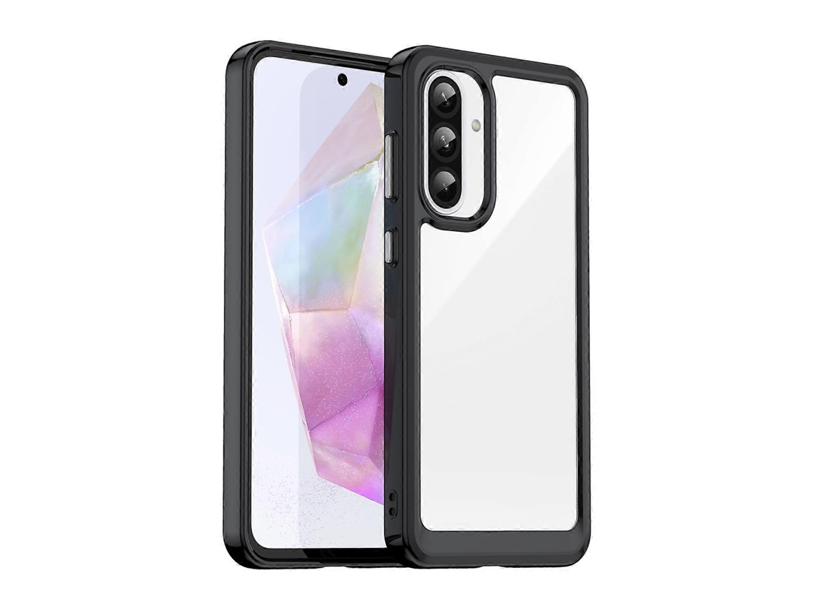 Capa De Celular Híbrida De Acrílico E Tpu Da Série Colorful Para Samsung Galaxy A26 5g