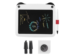Lurelia, Tablet Lcd, 9 Polegadas, Branco, Monocromático, Caneta, Apagável, Infantil, Proteção Ocular, Portátil, Sensível Pressão