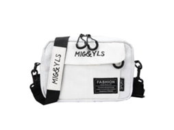 Bolsa De Lona Mensageiro Antifurto, Bolsa De Lona Para Mulheres, Bolsa Transversal, Branca, Grande