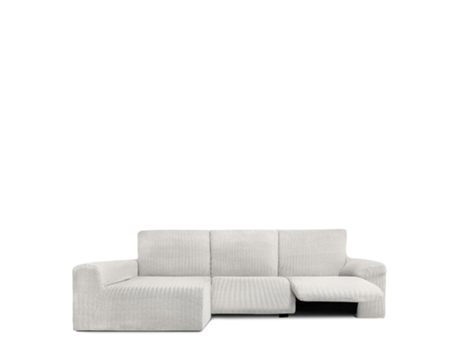 Capa para Sofá Chaise Longue Esquerda Bielástica EYSA (360 x 180 x 120 - Algodão - Cru)