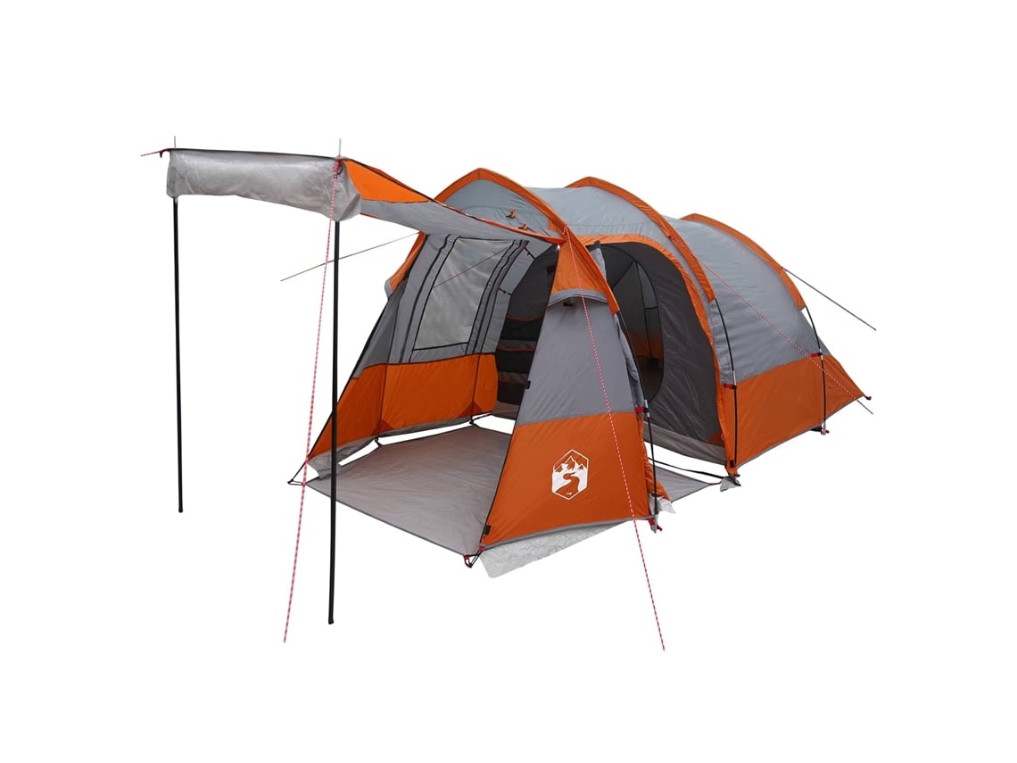 Vidaxl Tenda Túnel Cinza E Laranja 390 X 215 X 152 Cm