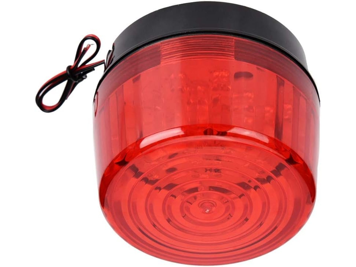 Luz Estroboscópica Led Rengue, 12 24v Dc, Luz De Advertência, Vermelha Intermitente Com Abs Premium Para Sistema De