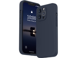 Lente para Telefone Proteção Meianoite para iPhone 13 Pro HONGWE. Silicone Líquido Premium Azul