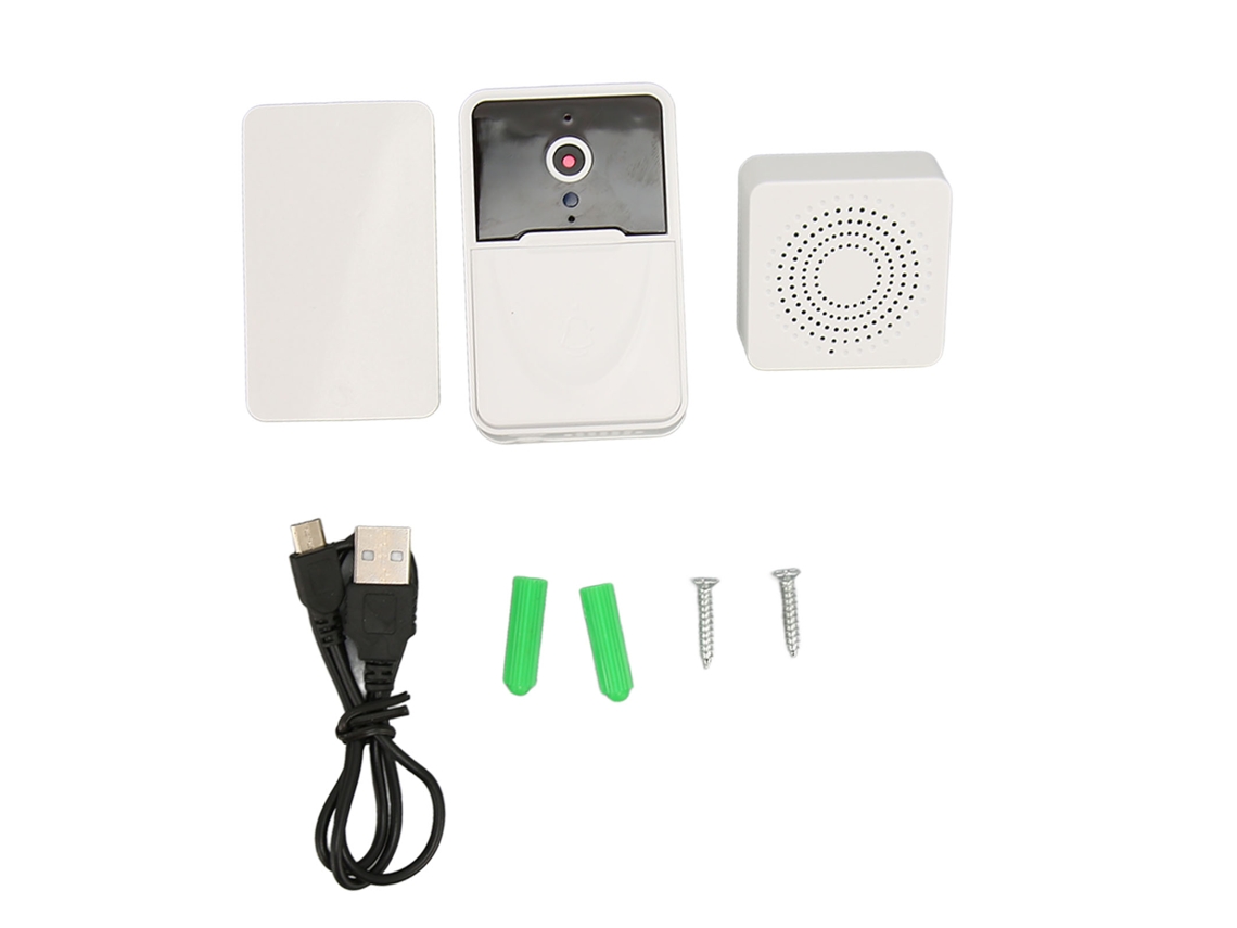 Timbre De Porta Wifi Com Vídeo, Voz Bidirecional, Detecção De Movimento E Visão Noturna Para Casa