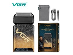 Barbeador Portátil de Lâmina Dupla com Visor Digital Gradiente e Efeito Clareador Elétrico Recarregável MDUG (dourado)