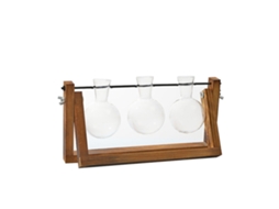 Laxiscreed Vaso De Vidro Hidropónico Com Três Bolas Para Decoração De Plantas Verdes