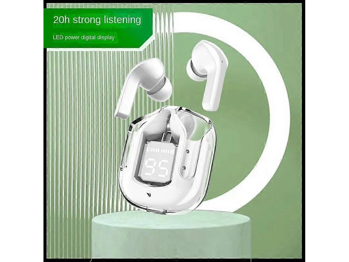 Fones De Ouvido Sem Fio Bluetooth Com Cancelamento De Ruído Enc, Translúcidos, Com Visor Digital Led. Ly Ebike