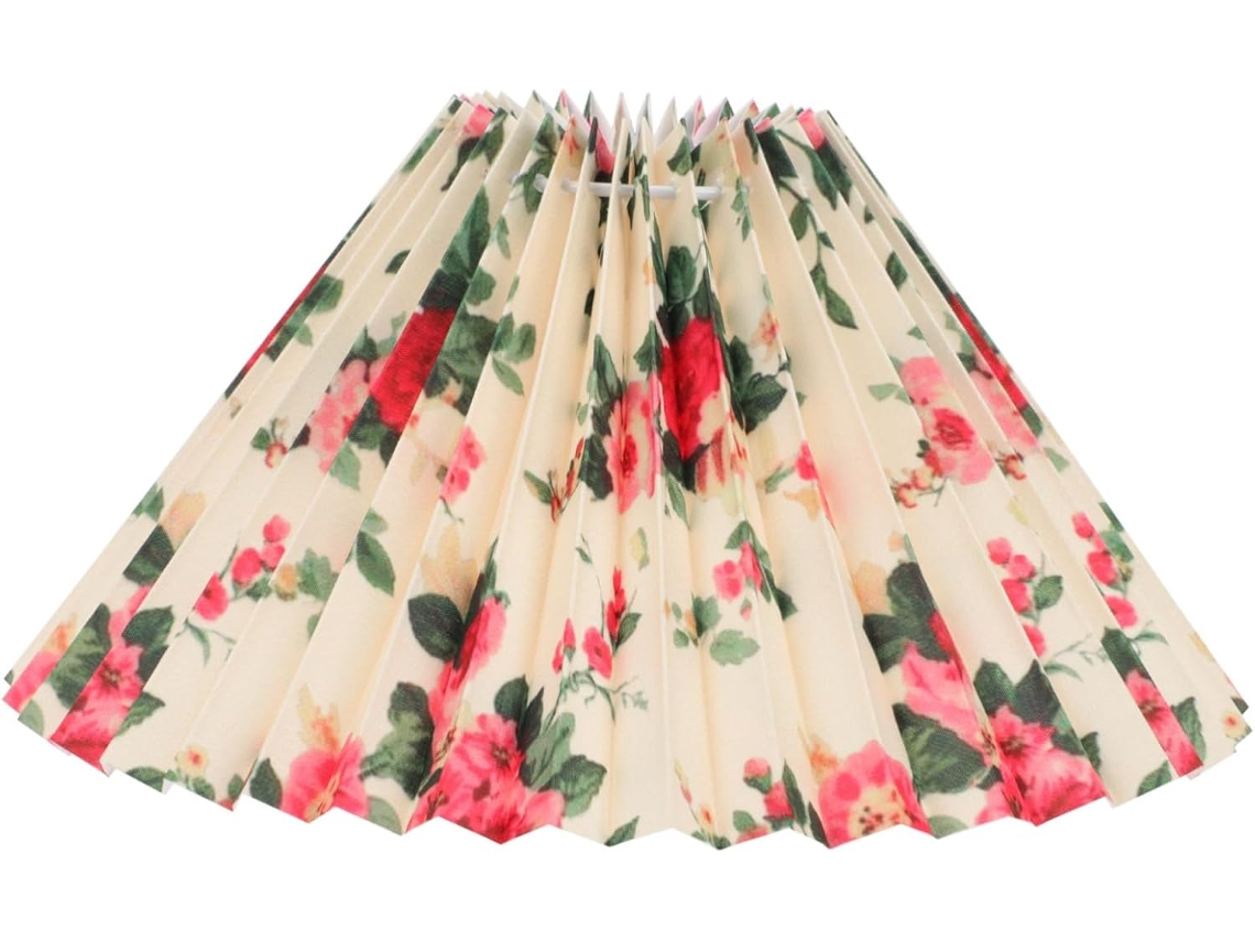 Abajur Com Cúpulas Em Tecido Floral, Decoração De Interiores, Estilo Rústico.
