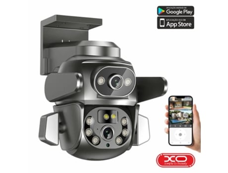Câmara Vigilância Ip Wi Fi Dupla 1080p Motor Exterior Xo