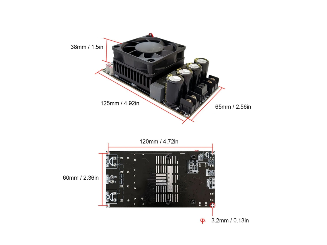 Laxiscreed Amplificador Digital De Alta Potência Com Múltiplas Proteções Para Áudio Profissional