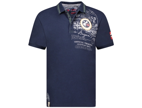 Polo de Homem GEO NORWAY Algodão Azul (S)