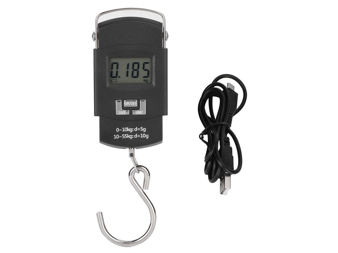 Balança Portátil De Mão (capacidade De Pesagem De 50kg, Visor Lcd)