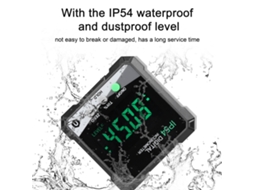 Inclinômetro Digital Portátil Ip54 Com Lcd, 4x90°, Medidor De Ângulo Com Dados Hold