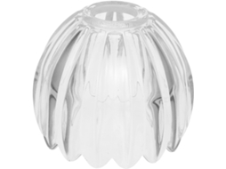 Luminária Pendente Ou De Mesa Em Vidro Transparente Com Formato De Abóbora, Ideal Para Quarto E Escritório.