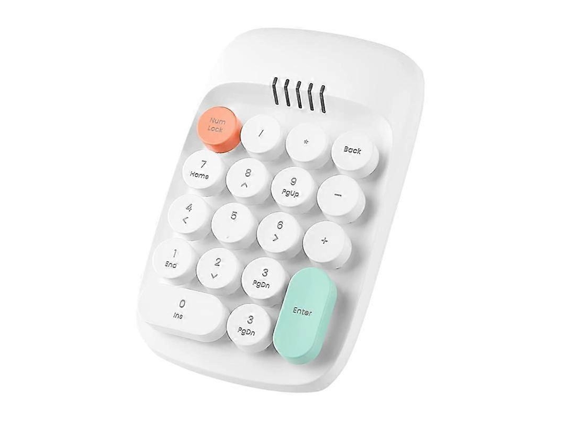 Teclado Numérico Sem Fio, Teclado De Máquina De Escrever Retrô, Teclados Numéricos, Teclado Numérico De 18 Teclas, 2,4 Ghz, Bluetooth Mini Ly Ebike