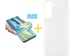 Capa + 2 Películas para Samsung Galaxy S22 5G SKYHE Transparente Claro